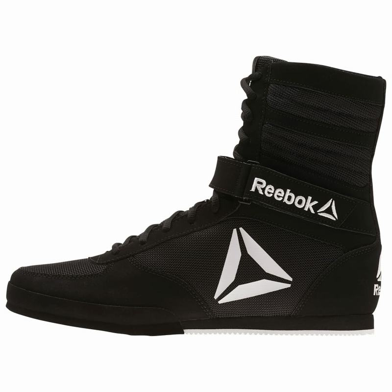 Ghete Reebok Boxing Barbati Negrii/Albi Romania ST4839LY